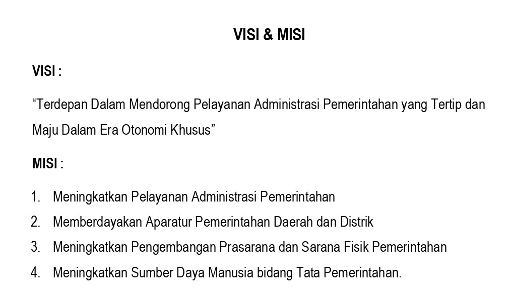 Visi Misi